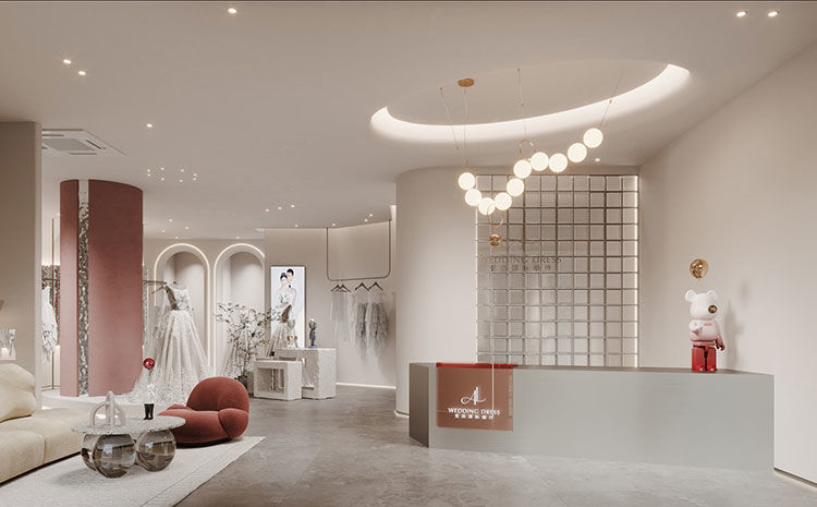 婚紗店設(shè)計(jì)效果圖，合肥婚紗店裝修需要注意的設(shè)計(jì)要點(diǎn)！