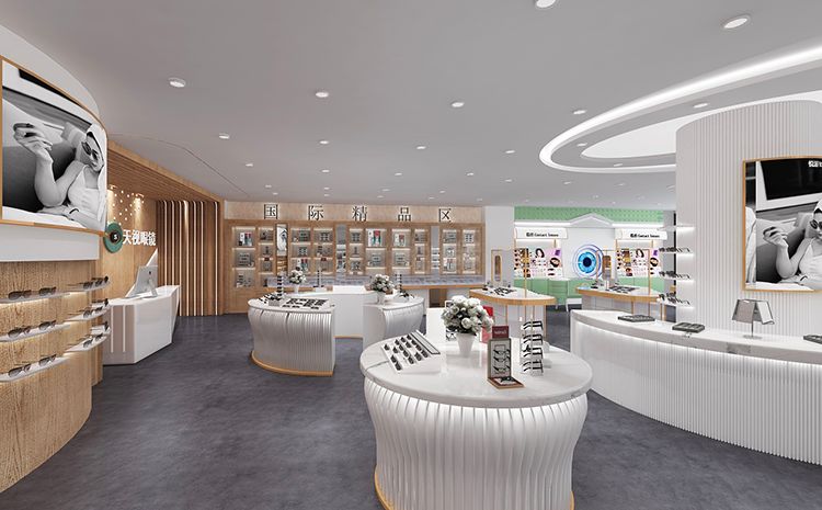 合肥眼鏡店裝修公司哪家比較專業(yè)？眼鏡店裝修設(shè)計圖