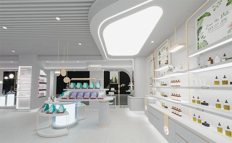 合肥化妝品店裝修，如何通過裝修提高店面的附加值？